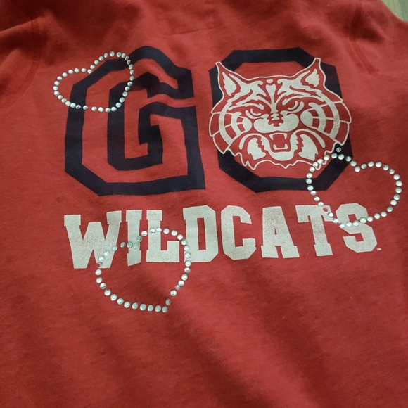 Pink Victoria Secret VS XS red collegiate collection hoodie U of A wildcats AZ - Picture 5 of 7